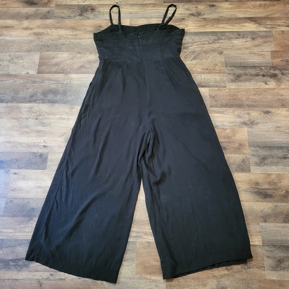 Madewell Black Square Neck Wide Leg Jumpsuit Size 12 - Picture 10 of 12